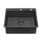Ruvati 25 inch Gunmetal Black Stainless Steel Drop-in Topmount Kitchen Sink Single Bowl RVH5007BL - alternate 3